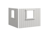Panele domku i rama okienna w kolorze białym do łóżek średniowysokich WHITE/NOR