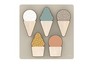 Puzzle drewniane LODY - 5 elementów
