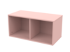 Moduł wiszący ROOMIE,  MDF, różowy, 72cm x34.5 cm x 34,5cm