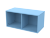 Moduł wiszący ROOMIE, DF, błękitny, 72cm x34.5 cm x 34,5cm
