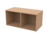 Moduł wiszący ROOMIE, MDF, latte, 72cm x34.5 cm x 34,5cm