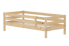 Łóżko niskie z poręczami, przód-tył, potrzebny materac 200cm x 90cm