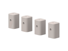 Nogi podwyższające łóżko dziecięce Classic o 10cm w kolorze szarym