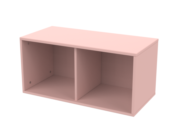 Moduł wiszący ROOMIE,  MDF, różowy, 72cm x34.5 cm x 34,5cm