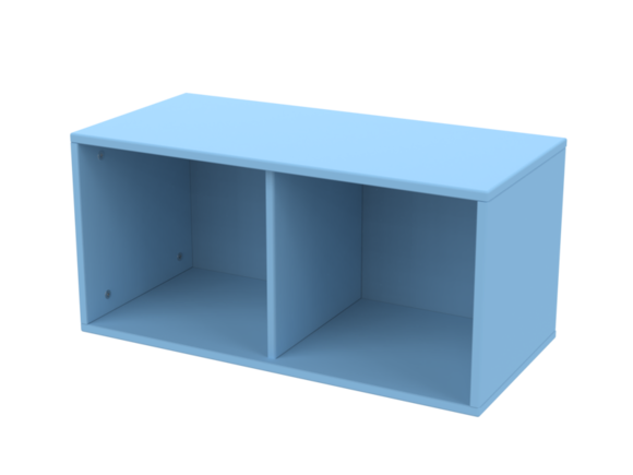 Moduł wiszący ROOMIE, DF, błękitny, 72cm x34.5 cm x 34,5cm