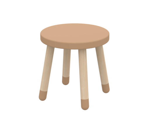 Taboret, MDF, DOTS,  latte, nogi lity jesion 30x30cm