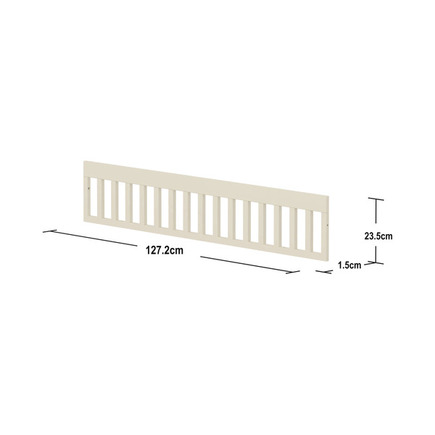 Poręcz do łóżeczka niemowlęcego NOVA  127,2x235x15, kremowa