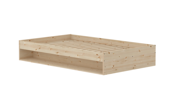 Tapczan Grow 90x200 z szafką otwartą, sosna